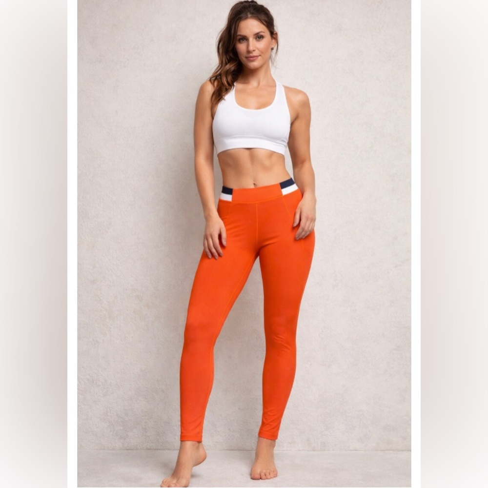NWT Wilo Australian brand Orange Leggings